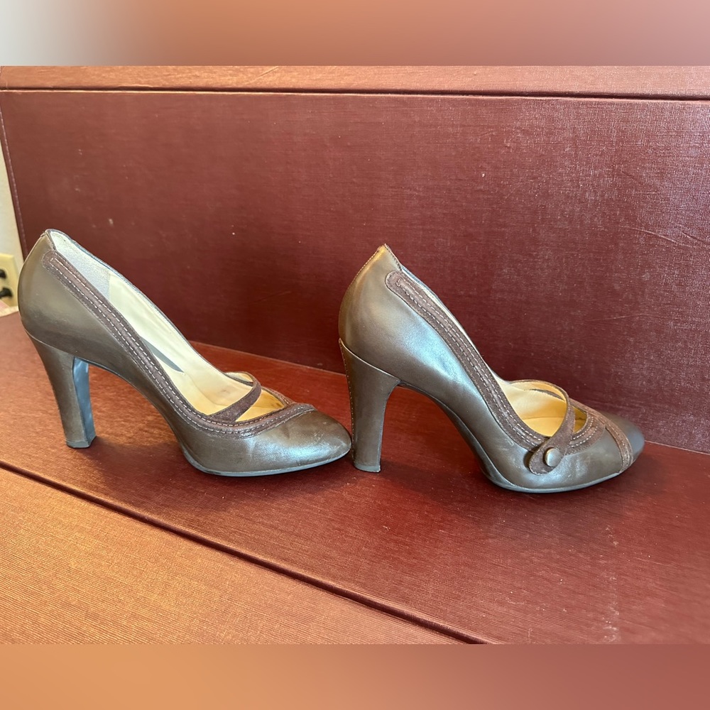 Cole Haan Brown Heels Adelyn Mary Jane pumps dark chocolate 8.5 B original box - Picture 8 of 15